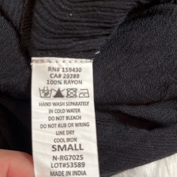 NWT Elan Solid Black Cover-Up One Piece Romper - Picture 10 of 10